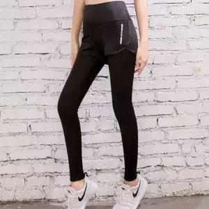 여성 트레이닝 반바지 일체형 레깅스 운동복 하의 COo3+1STo