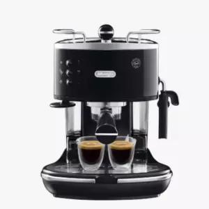 드롱기 빈티지 반자동 커피머신 홈카페 카푸치노 블랙