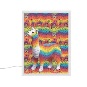 VFMNT 야간 조명 무지개 낙타 패턴 LED 램프 아크릴 플라크 조명, 사진 USB 충전식 버튼 스위치 미러 침실용