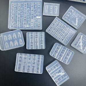 3D 네일 금형 실리콘 도구 만화 미니 소형 소형 펭귄 풍선 Kt 팬더 참 아트 액세서리 용품