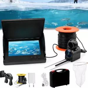 4.3인치/5인치 모니터가 장착된 수중 낚시 카메라 도구 키트가 얼음 HD 1080P 탐지기 220개의 대형 스크린