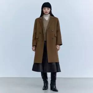 더엣지 theatg 울혼방 핸드메이드 더블코트