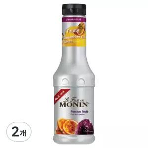 모닌 패션후르츠 프룻 믹스 시럽, 500ml, 2개