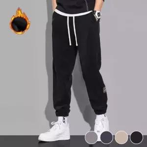 남여공용 옆패치 기모 트레이닝바지 겨울체육복 수면바지 안감 조거바지