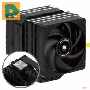 강력쿨링 CPU쿨러 트윈 솔더링 시스템 팬 조립 쿨링 컴퓨터 부품 공랭쿨러 듀얼 타워 방식 블랙 히트 색상