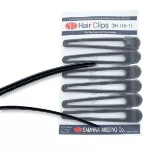 삼화 슈퍼 아크릴 핀셋 대 (6개 1세트) 블랙 125mm