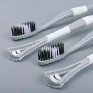 (옵션 단일옵션)미세모 칫솔 8P 세트 혀클리너 겸용 백태 치석 소프트