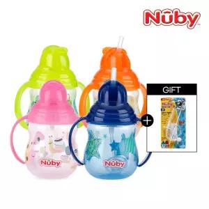 클릭잇 귀여운 추 빨대컵(270ml)+증정)리필빨대x1개