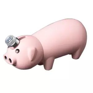 핑크 돼지 라이터 하트 불꽃 충전식 지포라이터 신기한 선물용