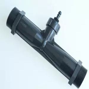 오존 발생기 농업 비료 관개 하수 처리 투약 장치 제트 장치용 PVDF 벤투리 인젝터 2인치 기액 혼합 주입