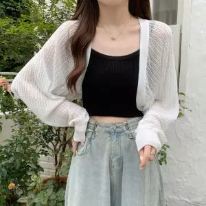 볼레로여름가디건 여름 시스루 여리핏 비치 snA2+4mXd