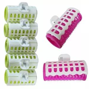 여성 앞머리 헤어롤 뿌리볼륨 집게형 벨크로 대왕 구르프 10p