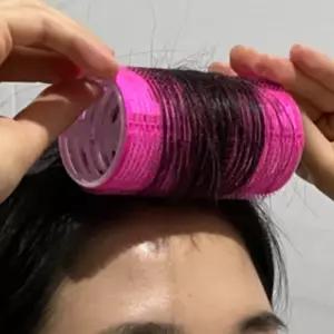 앞머리 뿌리볼륨 대형 헤어롤 찍찍이 빅사이즈 C컬 왕그루프