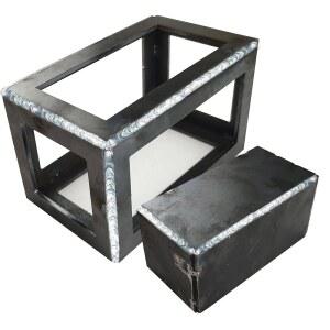 지카콕 용접 쿠폰. 초보자를 위한 12개의 3X5인치 키트. 11게이지 프리미엄 연강으로 제작된 연습 MIG, TIG 스틱, 아크, 및 브레이징용 (M PCS)