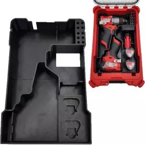 밀워키 팩아웃 컴팩트 공구 상자용 M12 연료 드릴 드라이버 및 임팩트 정리함 라이너