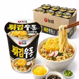 농심 튀김우동컵 111g, 16개