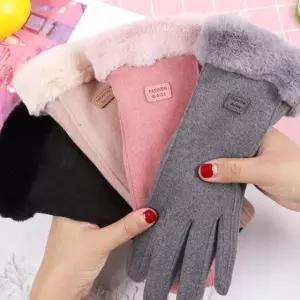 융 기모장갑 장갑 포근한 여성장갑 겨울장갑 기모 터치 융털 19IWD28D43