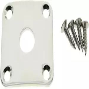 도프로 니켈 금속 곡선 베이스 하단 잭 플레이트 사각 플레이트(USA LP Les Paul용)