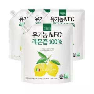 내추럴박스 NFC 레몬즙 100 500ML 4팩 물 한 방울 섞지 않은 착즙액 이탈리아 시칠리아산 2251741 J