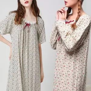 거즈잠옷 오버핏 플라워 원피스 홈웨어 여름잠옷 원피스잠옷 중학생실내복 공주잠옷