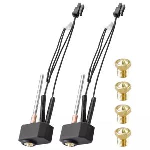 프루사 I3 MK4 XL 24V 40W 히팅 카트리지 서미스터 익스트루더 키트 프린트헤드 0.2MM 0.4MM 0.6MM 황동