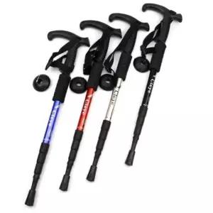 쿨샵 경량 등산스틱 4단 접이식 일자스틱 T자스틱 등산스틱 등산용품
