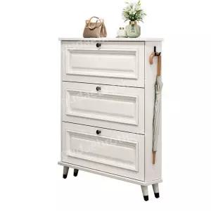 현 좁은 틈새 보관함 선반 수납장 캐비닛 원목 3단