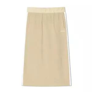 [OiOi]레이어드 로고 벨벳 스커트 [CREAM]