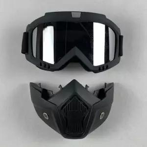 아웃도어 분리형 방풍 고글 마스크 미러실버 WFIPVD5