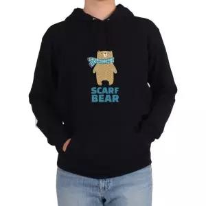 기모후드티 스카프 베어 곰돌이 목도리그림 전색상 사이즈 (WFKBAZZ)