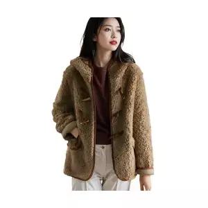 여자 캐주얼 야구 점퍼 가을겨울 후드 스웨이드 코트 루즈핏 나이 줄이기 상의 SPO마켓4