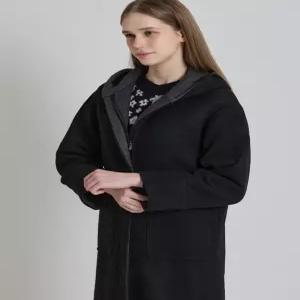 [머스트비][머스트비(MUSTBE)] [T-COM단품] 후드 방모 코트 (택가격 99000원)