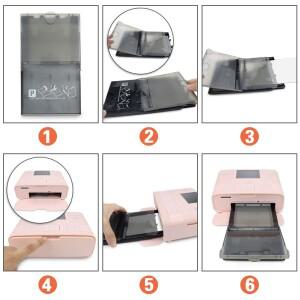 호환 캐논 Selphy CP1500 인화지 프린터 카드 크기 용지 카세트 3 인치 5 6 트레이