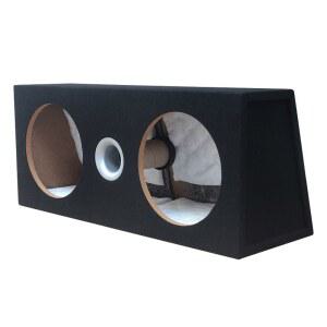 스피커박스 듀얼 케이스 북쉘프 풀체인지 차량용 사운드 박스 원목색 한쌍