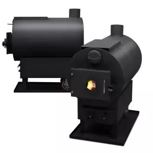 신일금속 SL-110 20평형 화목난로 이동식 바퀴장착 공장 창고용 4T철판 내구력