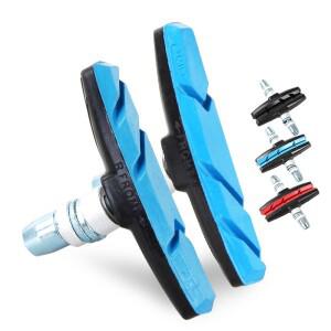 산악 도로 자전거 브레이크 패드 MTB 제동 V 홀더 신발 고무 블록 내구성 사이클링 액세서리 2510 한 쌍