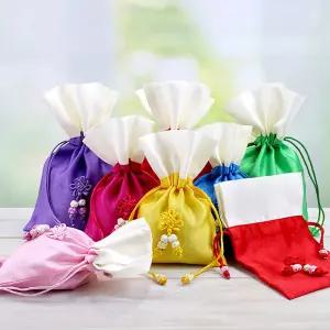 비단복주머니 전통 한국 외국인선물 설날 추석 명절 세배 용돈 복주머니 소품 답례품