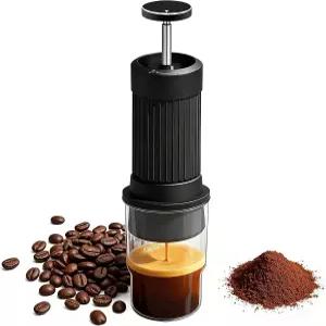 핸드 프레스 에스프레소 메이커 3 in 1 프렌치 추출 9 바 트래블 커피 올 알루미늄 합금 바디와 홈 캠핑