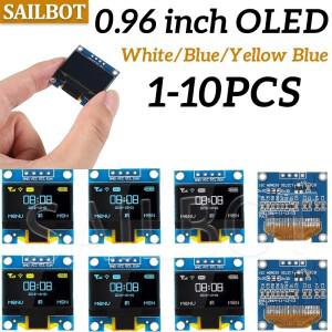 1-10PCS 0.96 인치 OLED 디스플레이 모듈 I2C IIC SPI 직렬 128X64 SSD1315 LCD 3.3-5V 4 핀 Arduino 용 흰