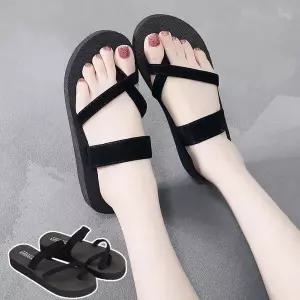 [하프클럽/]여성 빅사이즈 더블스트랩 포인트 여름 아이템 쪼리