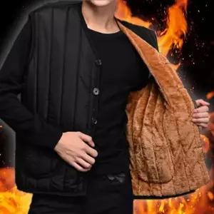 겨울 방한 융털조끼 2color   겨울조끼 방한 깔깔이조끼