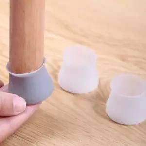 식탁 의자양말 소음방지 긁힘방지 실리콘 캡 양말 논슬립 의자발커버 체어슈즈 12p_24030589