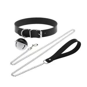 방울 가죽 초커 목걸이 코스튬 파티용품 세트