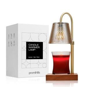 타이머가 장착된 프로미힐스 캔들 워머 램프 2시간 / 4시간 8시간 , 병 캔들을 위한 조절 가능한 높이 멜팅 램프, 가정 장식용 전기 애호가를 이상적인 선물 앰버