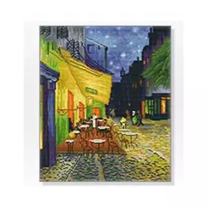 DIY 보석십자수 명화시리즈 고흐 까페테라스 40X50/발레/꽃그림/십자수/풍경화/놀이동산/강아지