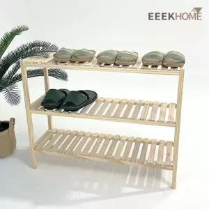 이크홈 원목 수납선반 3단 800