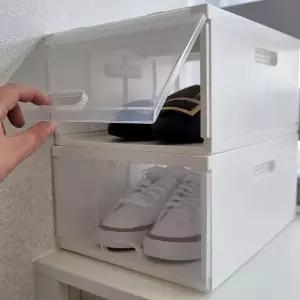 신발 수납 정리대 2팩 슈즈랙 정리함 다양한 보관 용기 (WFKD3A8)