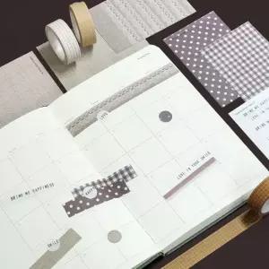 다이어리 꾸미기 마스킹 스티커 패브릭 디자인 소품