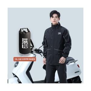 SL테크 BM 오토바이 방수 비옷 우의 우비 상하의 레인코트 세트