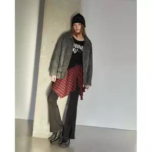 밑단 트임 슬림 부츠컷 데님팬츠 ER4DP260